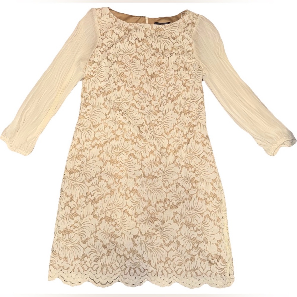 Jessica Howard Lace Sheath Dress Cream Size 16